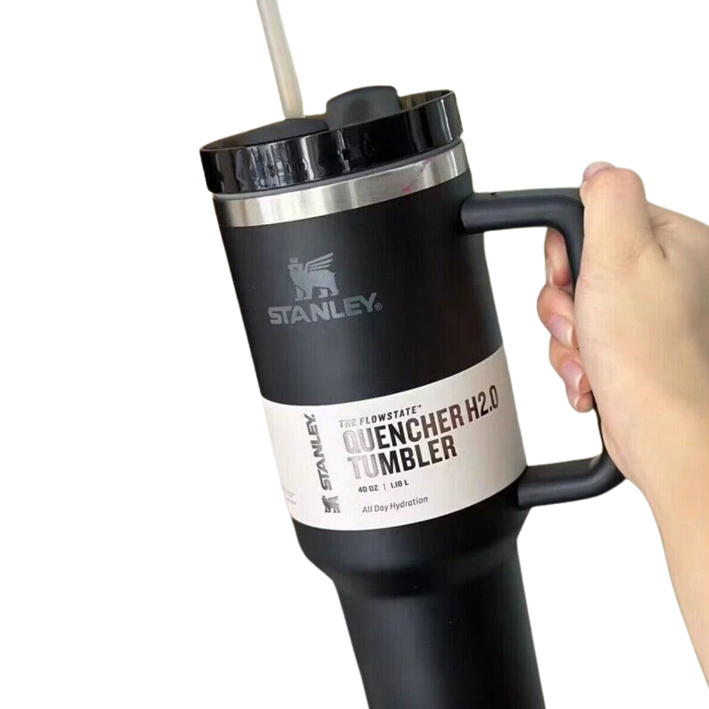 Black Stanley 40 Oz Stainless Steel Tumbler | Leak-Proof Vacuum Insulated Travel Mug | Hot & Cold YMDS