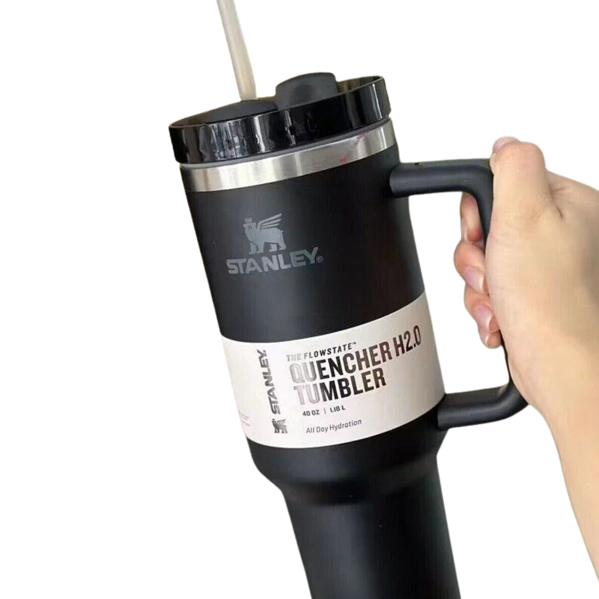 Black Stanley 40 Oz Stainless Steel Tumbler | Leak-Proof Vacuum Insulated Travel Mug | Hot & Cold YMDS