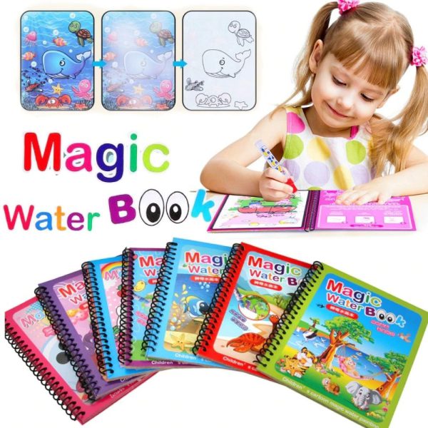 Magic Coloring Book with Water Pen Rida's Collection