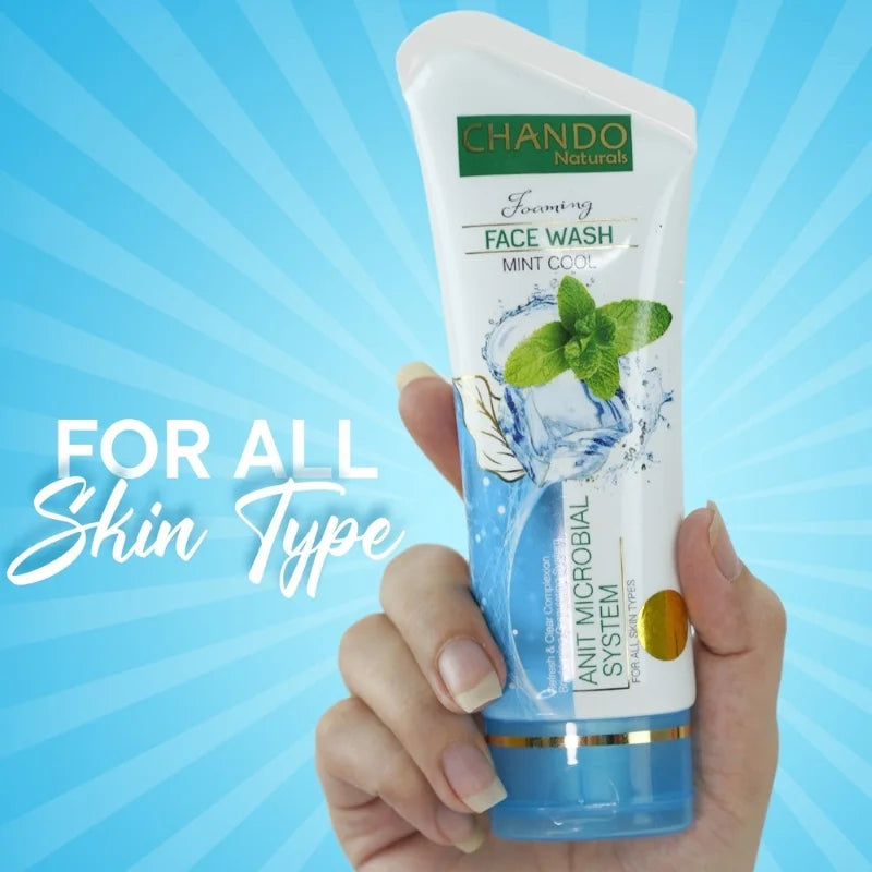Face Wash | Chando Naturals Mint Cool Anti-Microbial Face Wash 100ml YMDS
