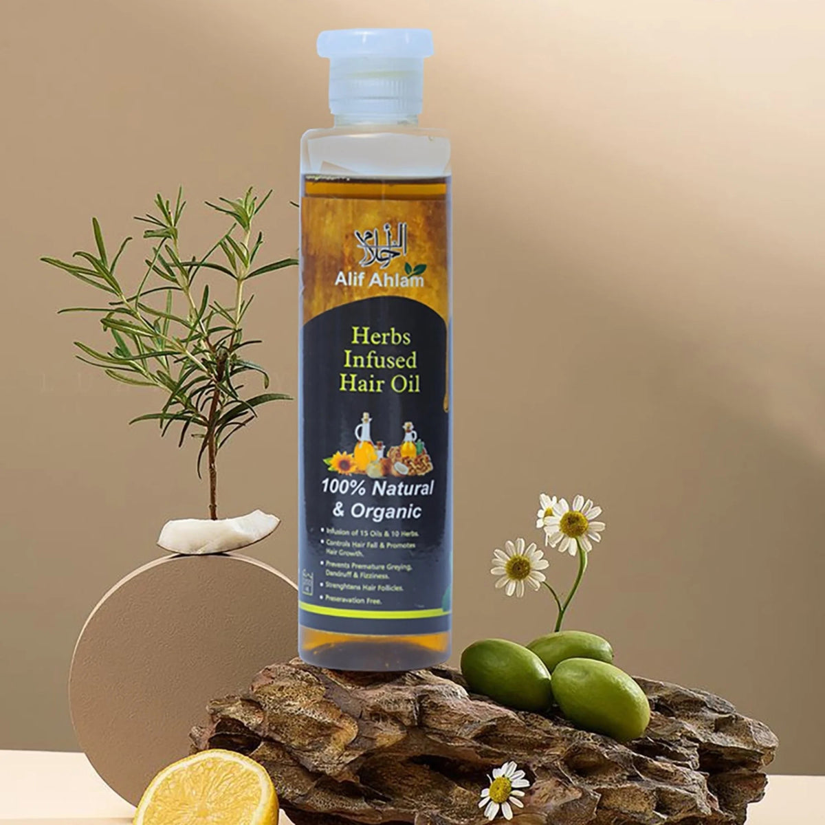 Alif Ahlam Herbs Infused Hair Oil YMDS