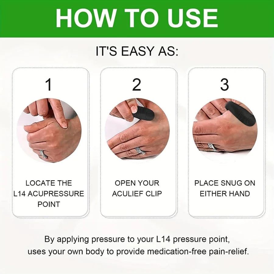 Sugar Control LI4 Acupressure Hand Clip YMDS