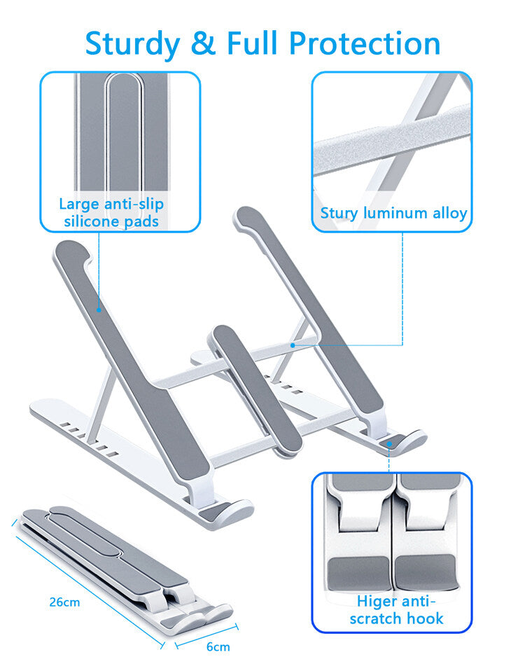Plastic Foldable & Portable Laptop Stand YMDS