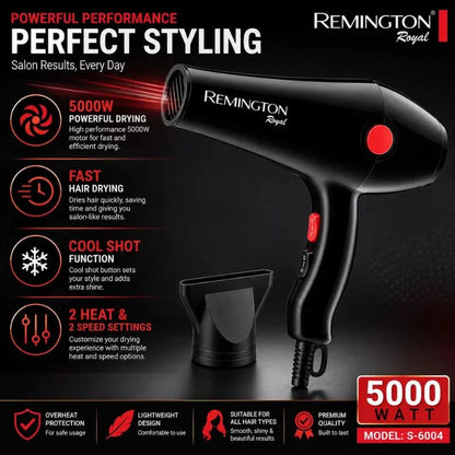 Remington Royal Style House Hair Dryer | Model S-6004 HHC