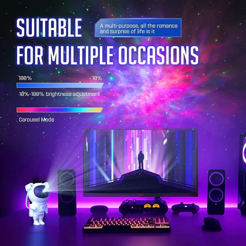 Astronaut Star Projector Night Light YMDS