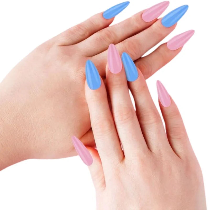Multicolor Acrylic Artificial Nails Kit YMDS