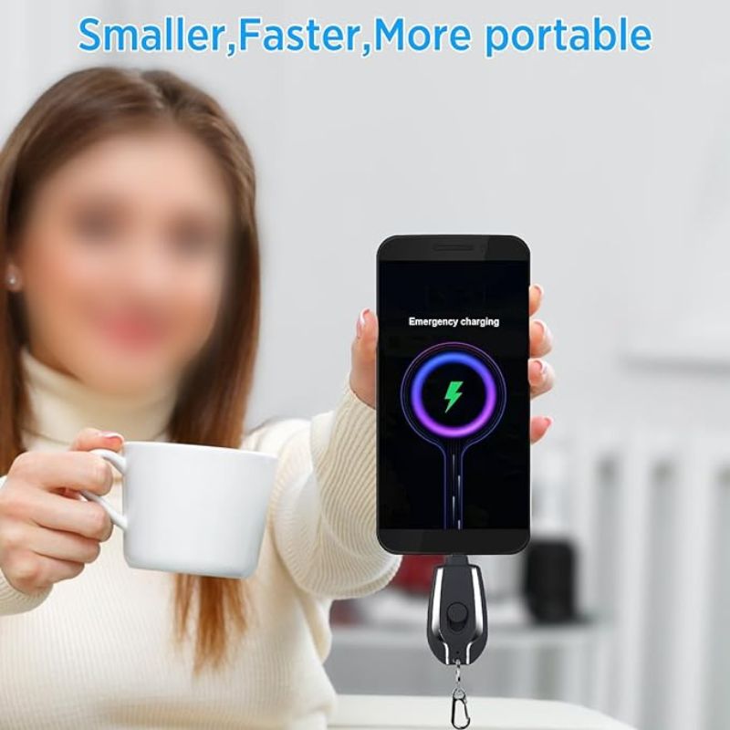 Mini Keychain Power Bank | Ultra-Compact 1500mAh YMDS