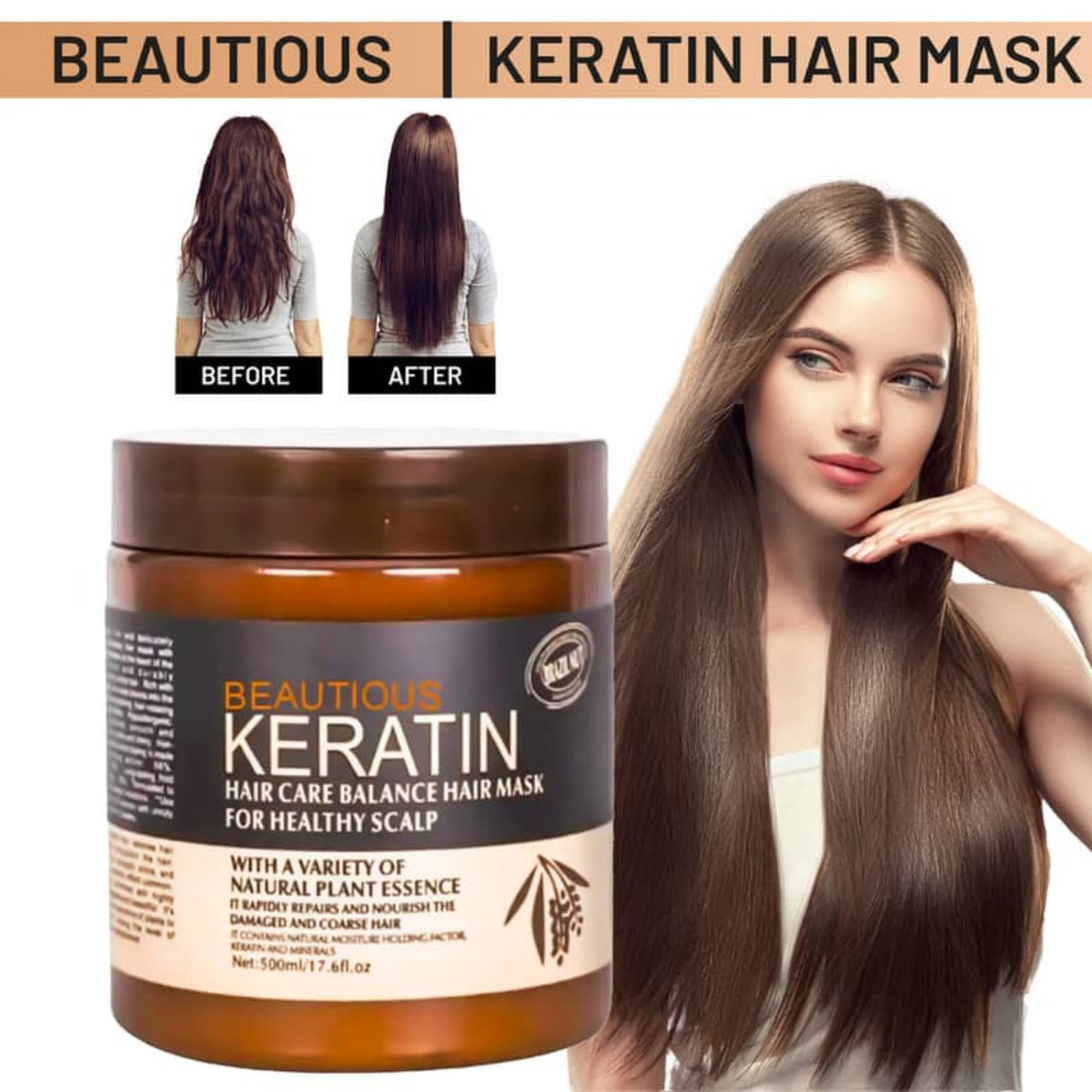 Brazil Nut Keratin Hair Mask 500ml YMDS