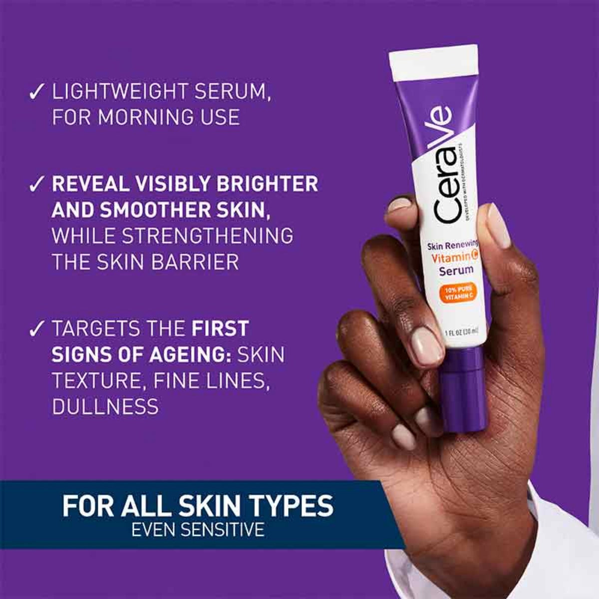 CeraVe Skin Renewing Vitamin C Serum 30ml YMDS