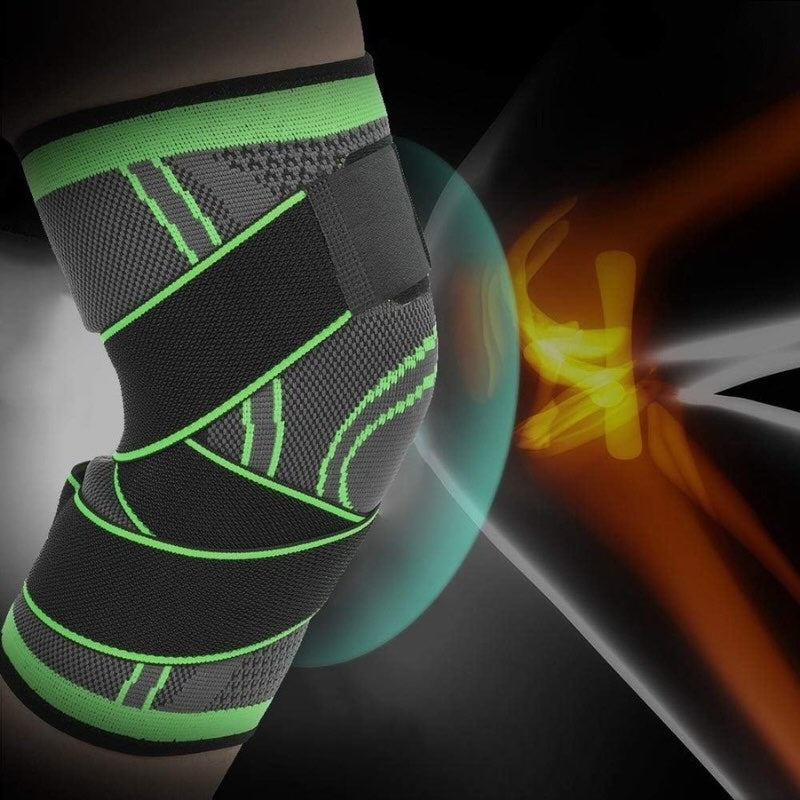Adjustable 3D Knee Support Band with Patella Gel Pad & Anti-Slip Grip YMDS