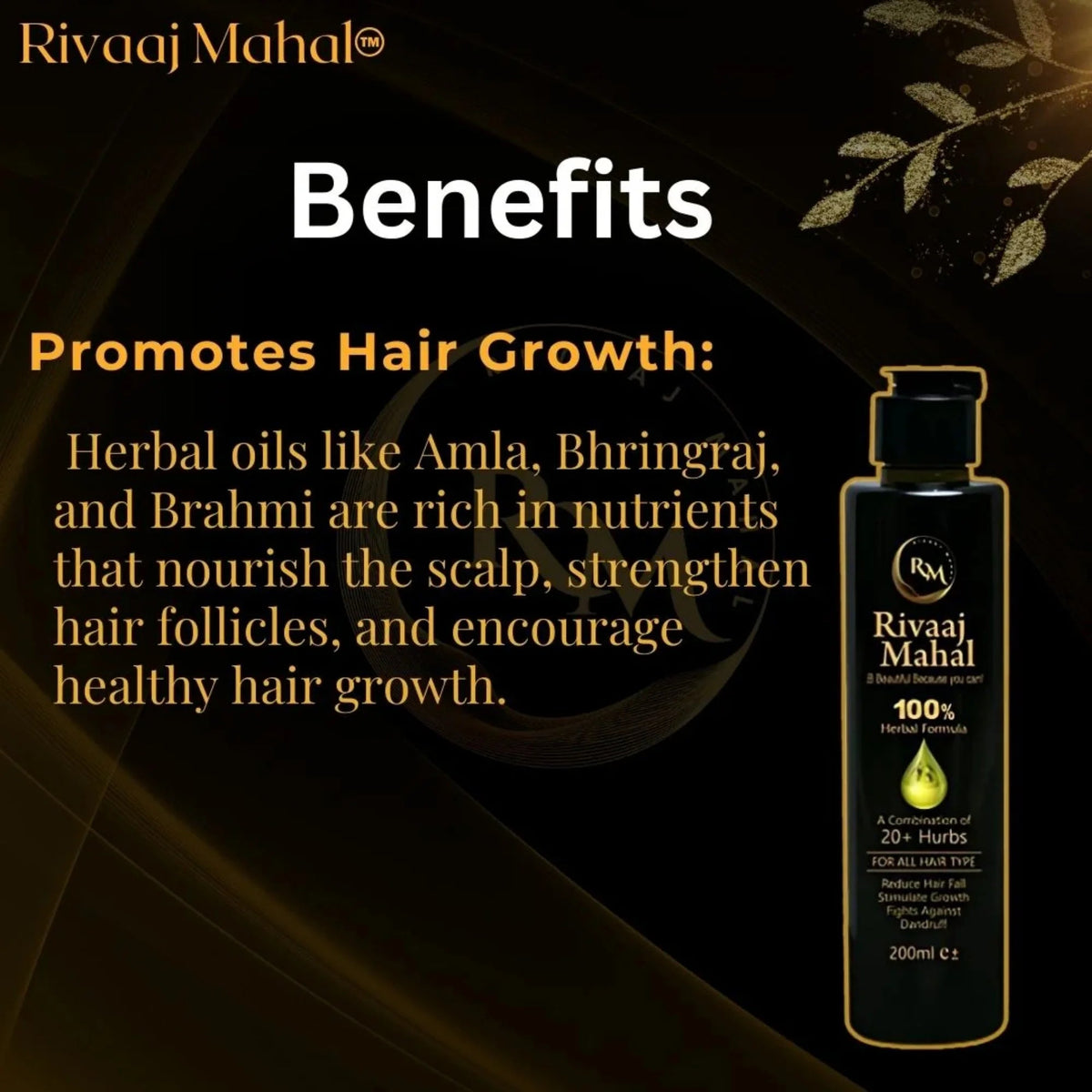 Rivaaj Mahal Herbal Hair Oil 100% YMDS