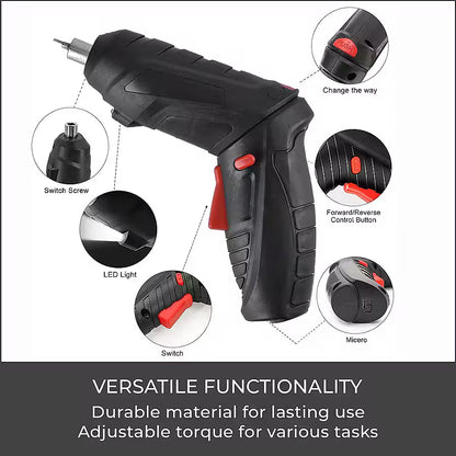 47-Piece Foldable Wireless Electric Screwdriver Kit YMDS
