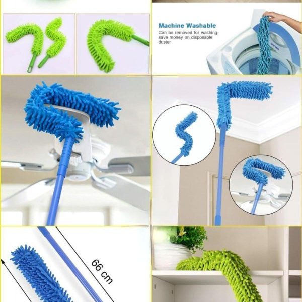 Flexible Micro-Fiber Duster With Telescopic Stainless Steel Handle YMDS