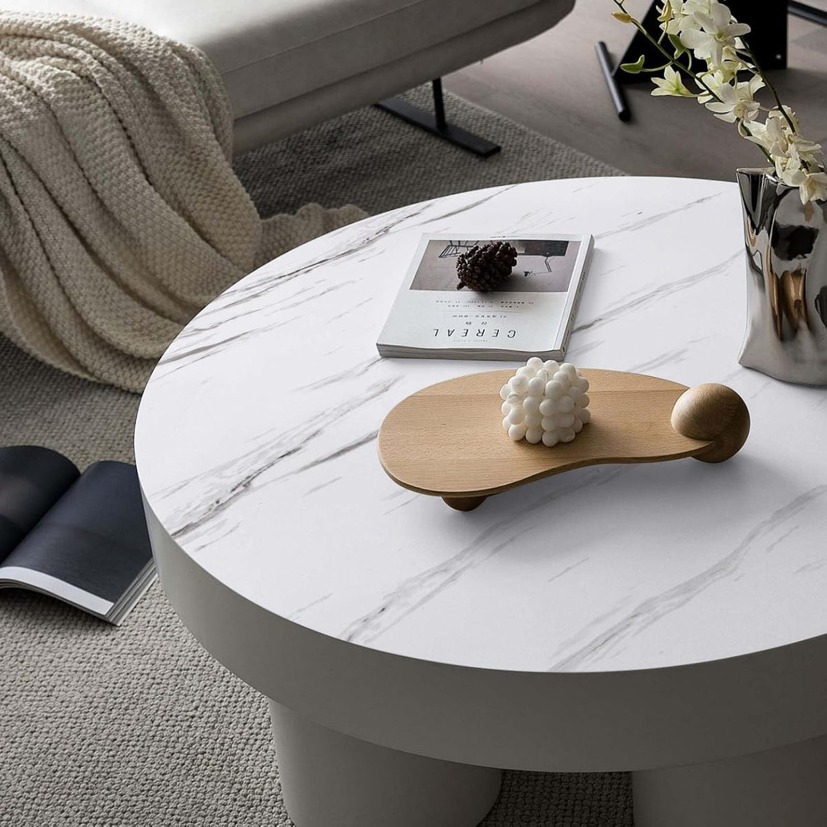 White & Grey | Marble Sheet Sticker 60x200cm YMDS
