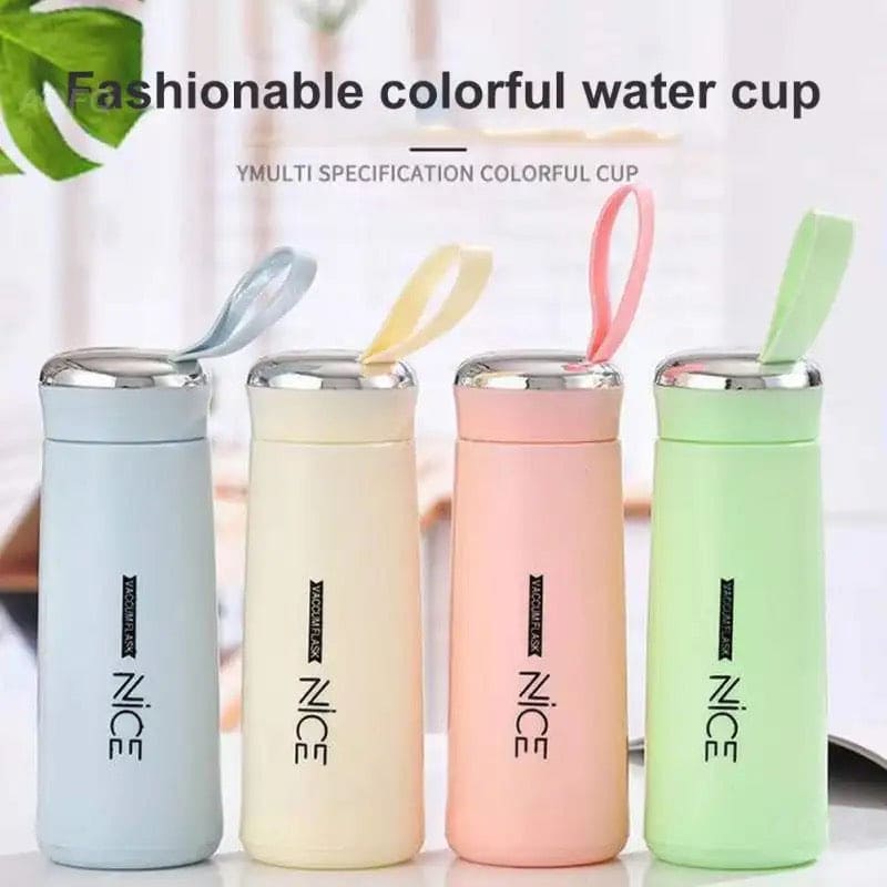 Nice Bottle | 400ml Mini Flask Glass Water Bottle with Vacuum Insulation YMDS