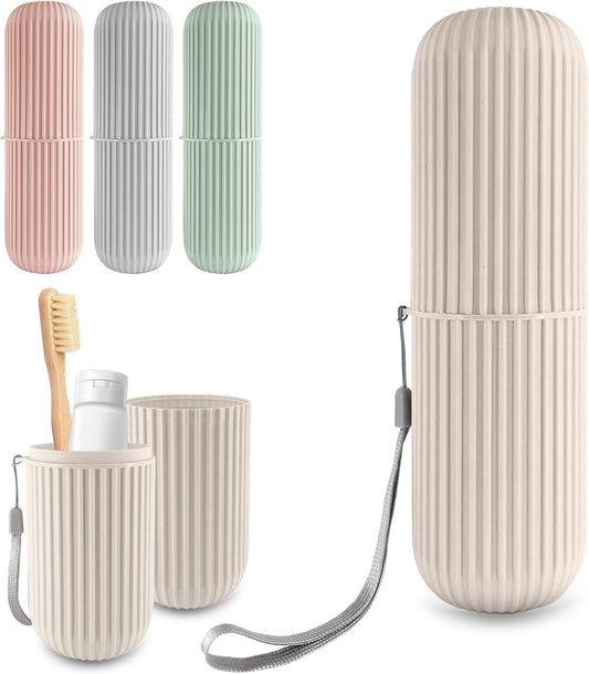 Portable Toothbrush & Toothpaste Holder Case