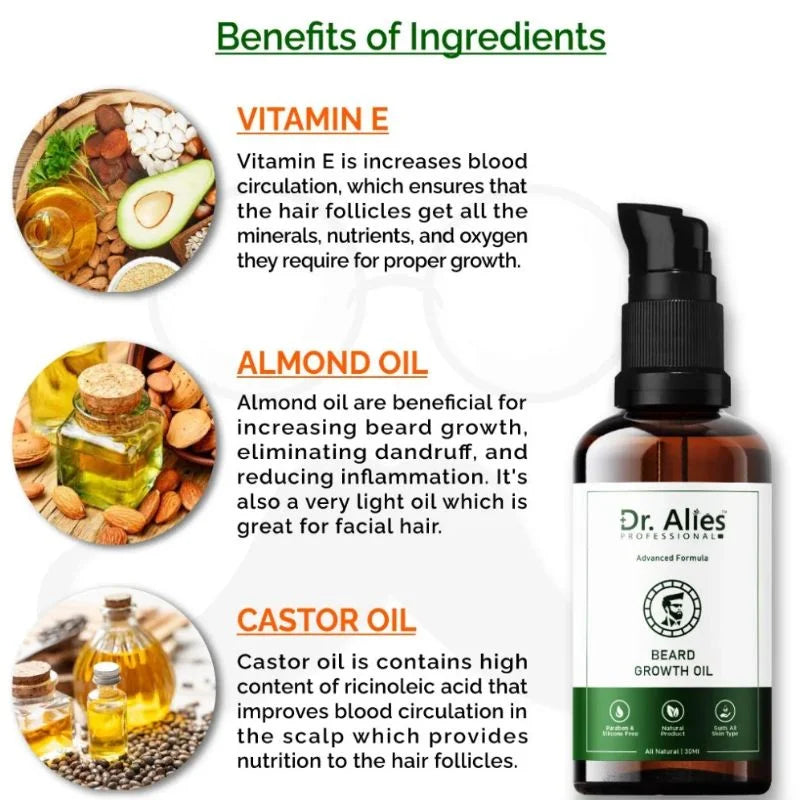 Dr. Alies Professional Beard Growth Oil YMDS