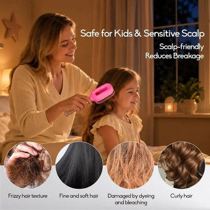2-in-1 Misting Hair Brush with Water Spray Bottle YMDS