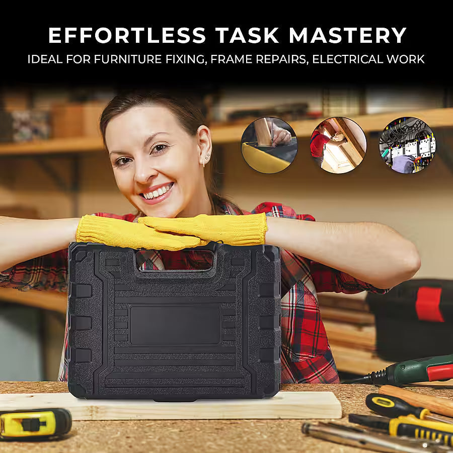 47-Piece Foldable Wireless Electric Screwdriver Kit YMDS
