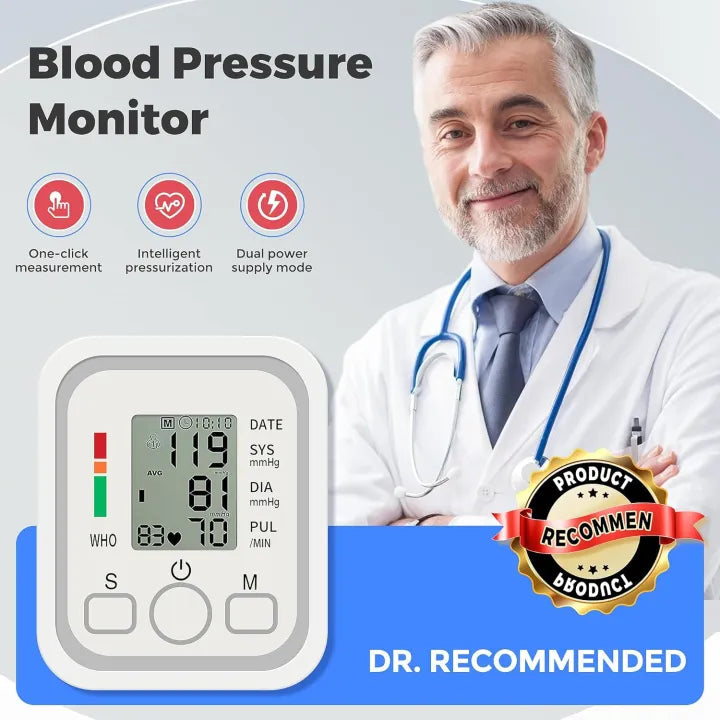 Digital Blood Pressure Monitor | Upper Arm Automatic BP Machine YMDS