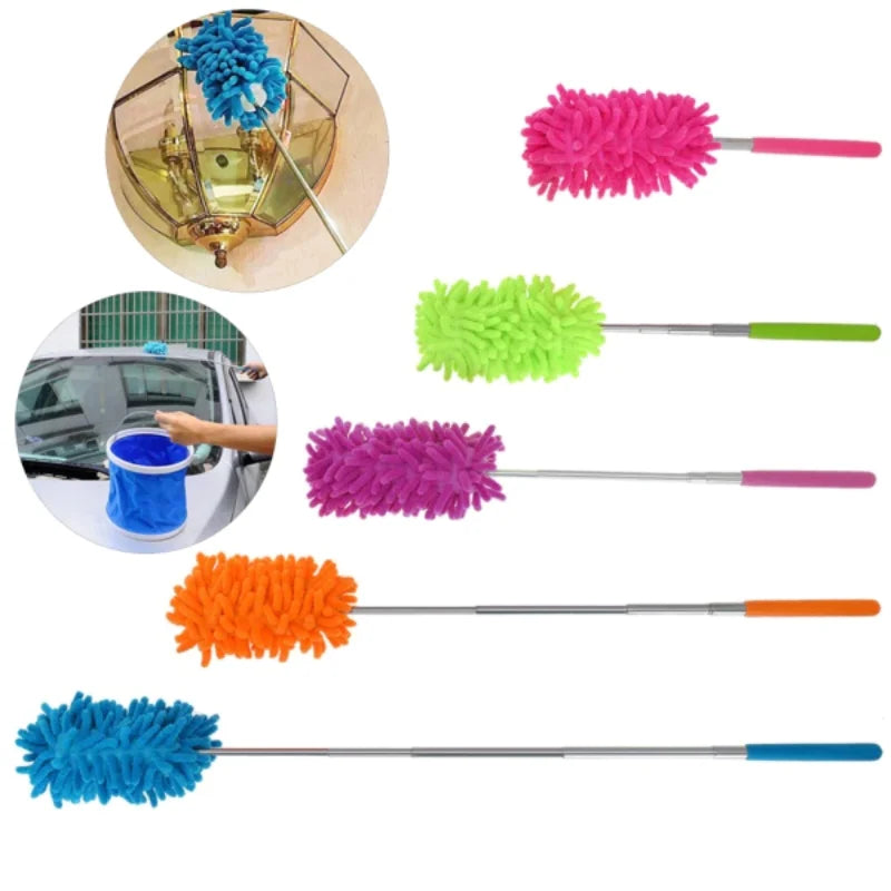 Flexible Micro-Fiber Duster With Telescopic Stainless Steel Handle YMDS