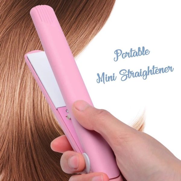 Mini Portable Ceramic Hair Straightener & Curler YMDS