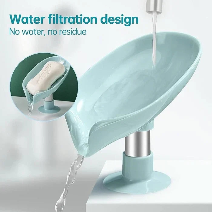 Leaf-Shaped Self-Draining Soap Holder YMDS