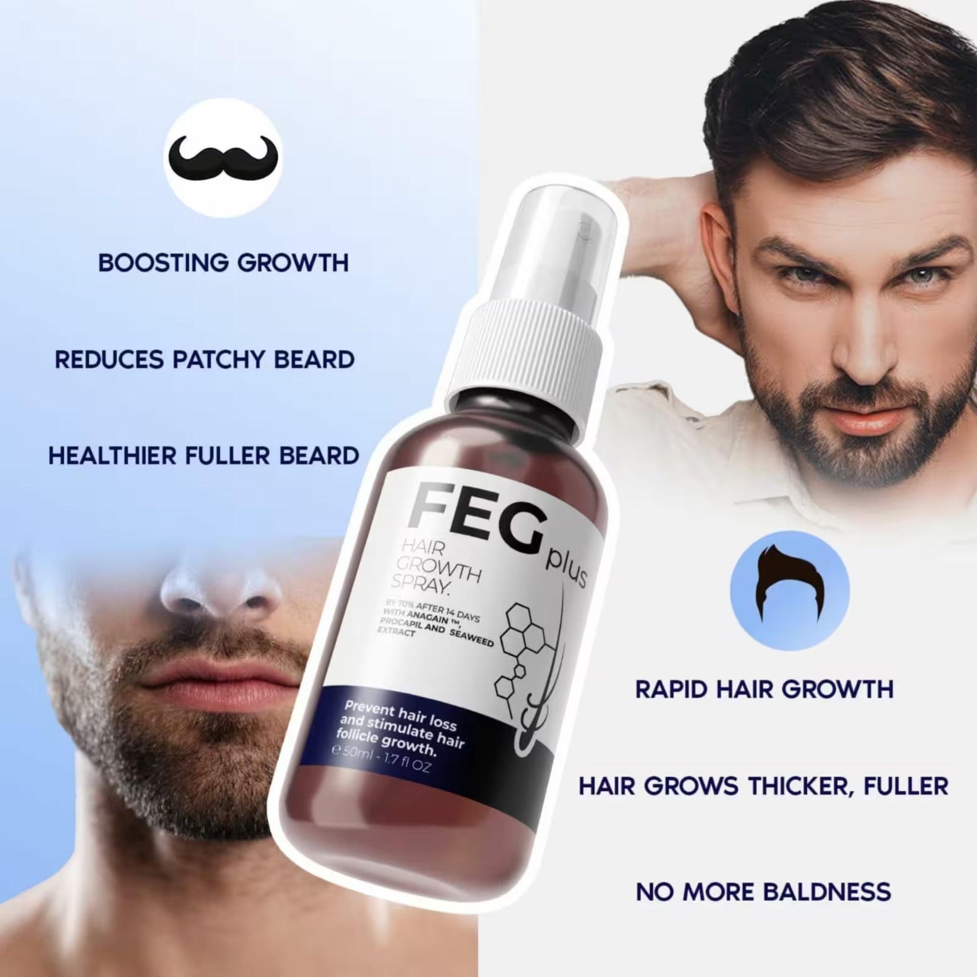 FEG Plus Hair Growth Spray 50ml YMDS