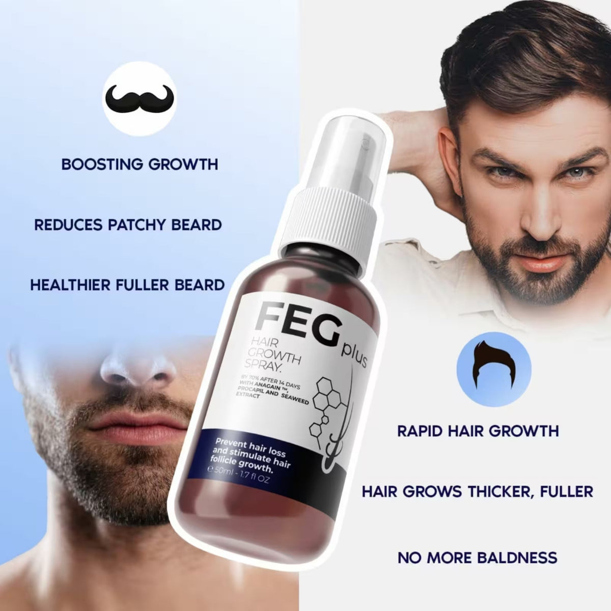 FEG Plus Hair Growth Spray 50ml YMDS