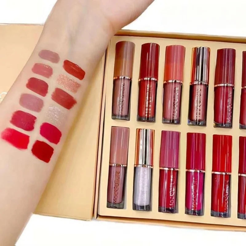12 Pcs Mocallure Matte Liquid Lipstick Set YMDS