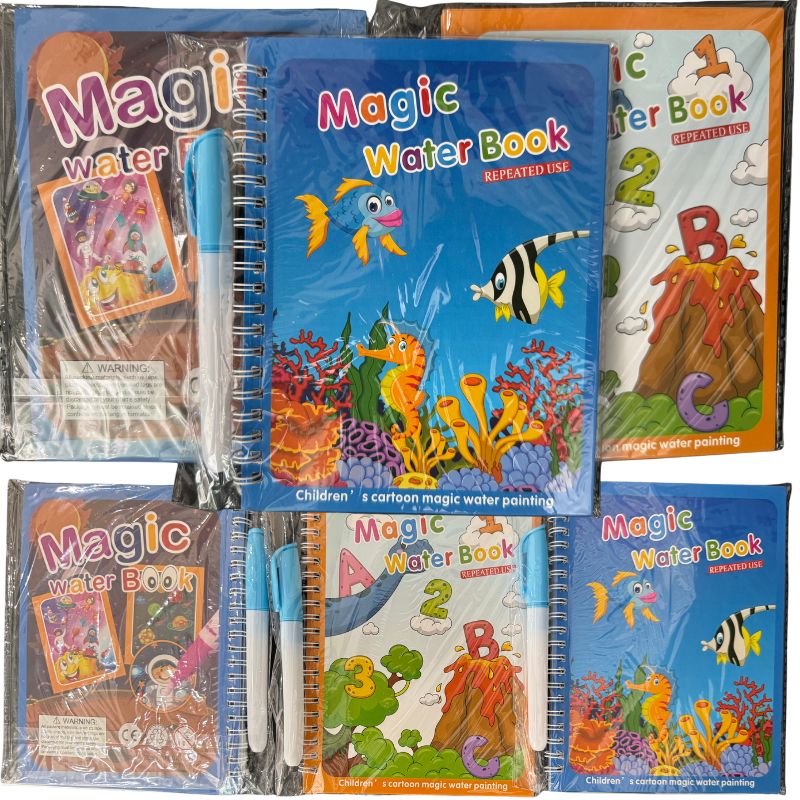 Magic Coloring Book with Water Pen Rida's Collection