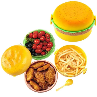 Hamburger Shaped Kids Lunch Box YMDS