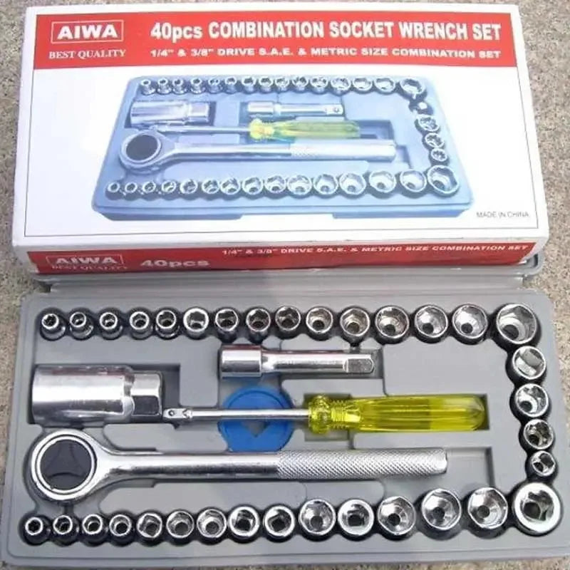 40pcs Aiwa Socket Wrench Tool Kit YMDS