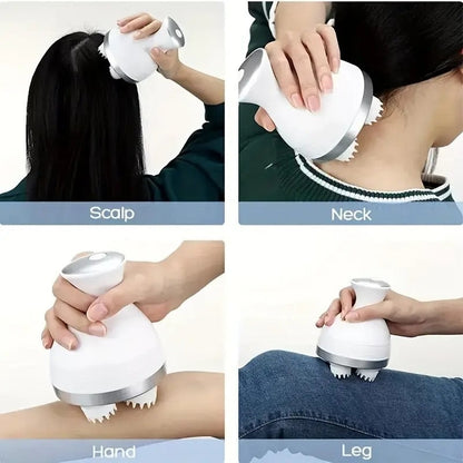Electric Scalp Massager with 4 Clusters YMDS