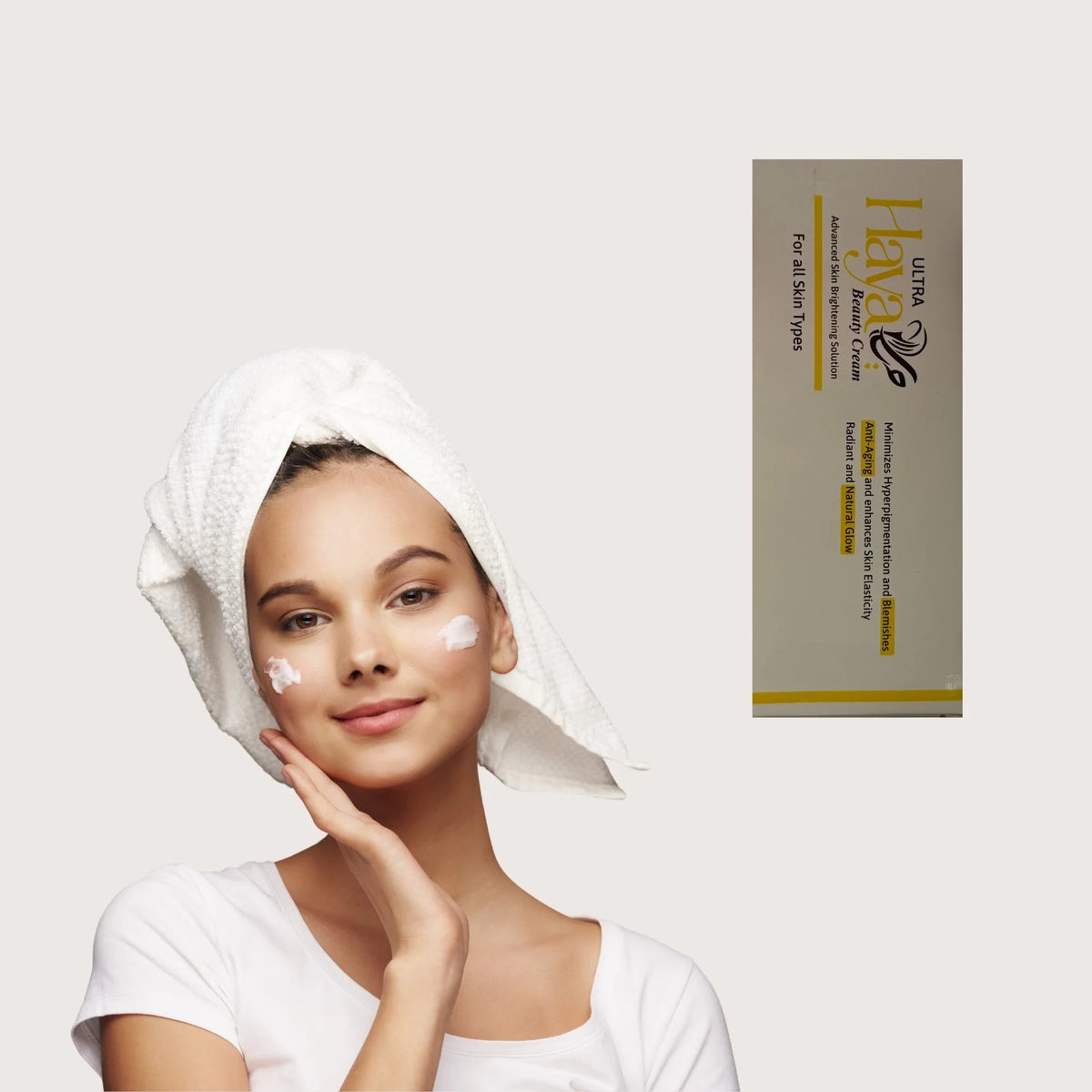 Haya Ultra Beauty Cream | Advanced Skin Brightening Solution for All Skin Types 30gm YMDS