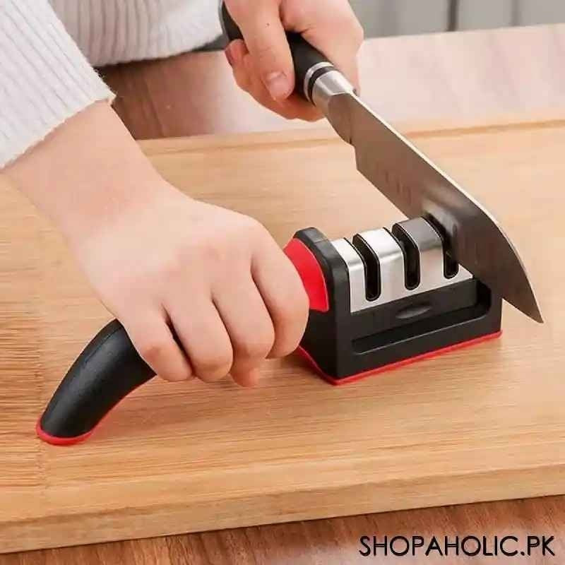 3-in-1 Knife Sharpener Set with Ceramic Peeler | 3-Stage Blade Restorer YMDS