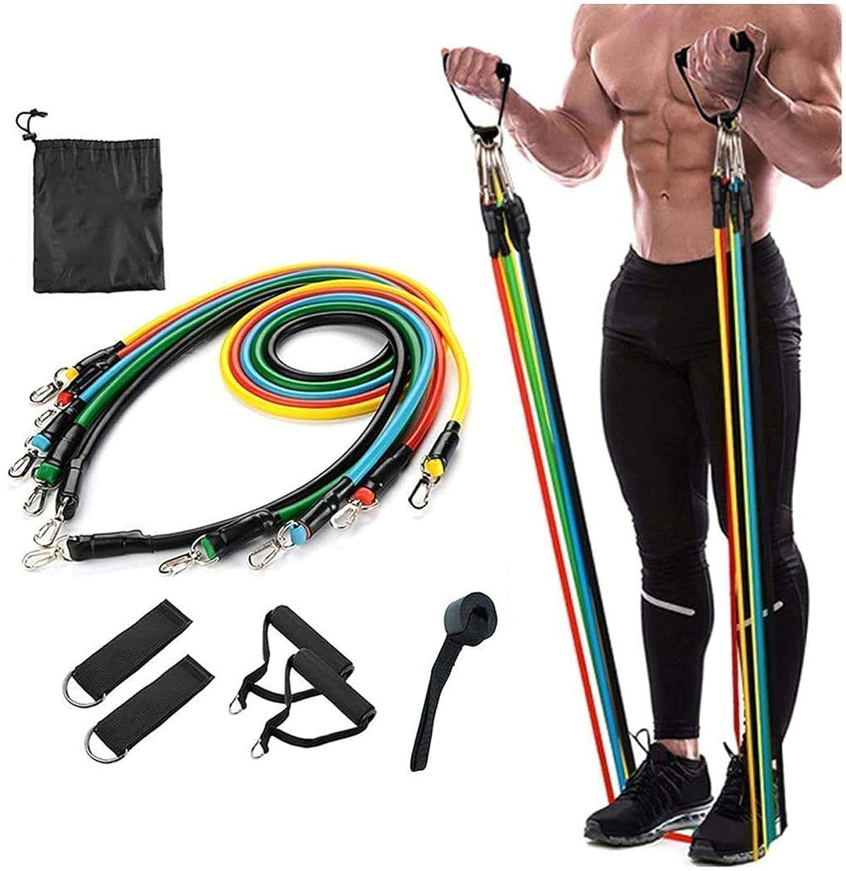 5-in-1 Power Exercise Resistance Band Set YMDS