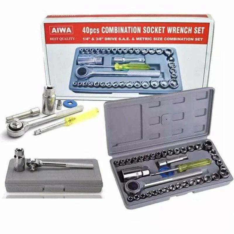 40pcs Aiwa Socket Wrench Tool Kit YMDS