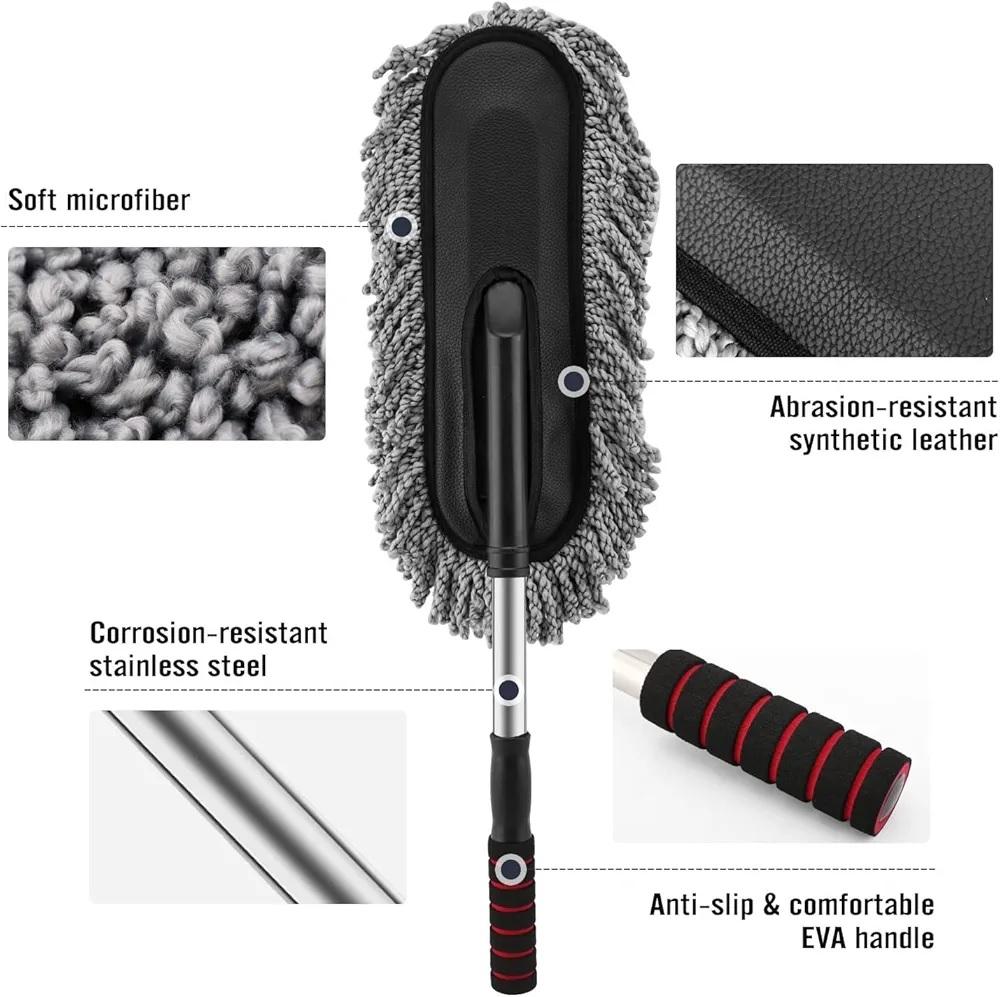 Telescopic Microfiber Car Duster With Long Handle ARDS