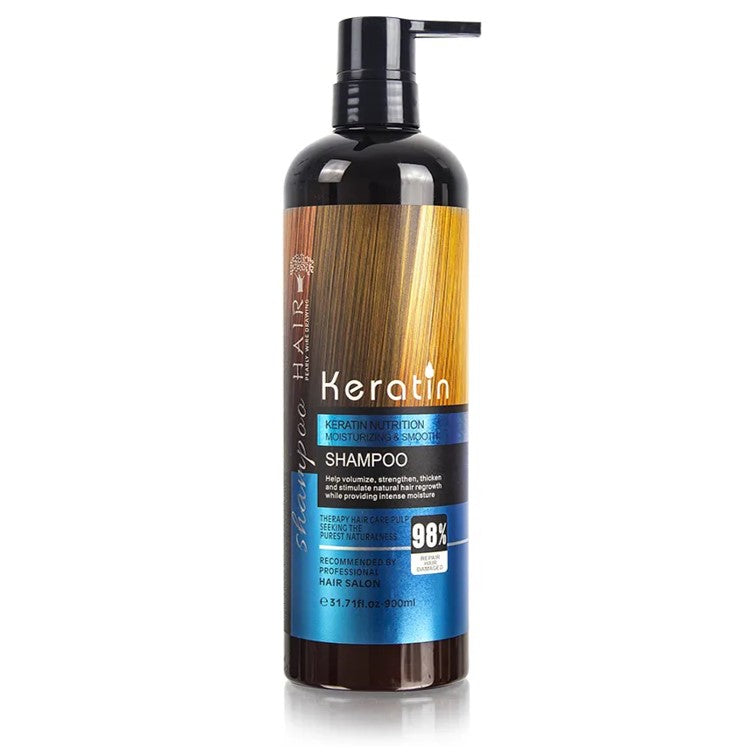 Blue Keratin Shampoo Nutrition Moisturizing And Smooth Shampoo 900ML (Recommended by professional hair Salon) ARDS
