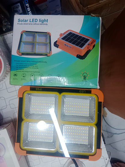 Solar LED Light Portable Waterproof Street Lamp For Outdoor Lighting And Security HHC