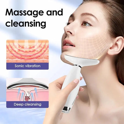 7 Colors LED Lights Face Neck Beauty Device Vibration Massage Improve Neck Lines Home Use Face Lifting Machine 7 Modes 3 Levels Rida's Collection