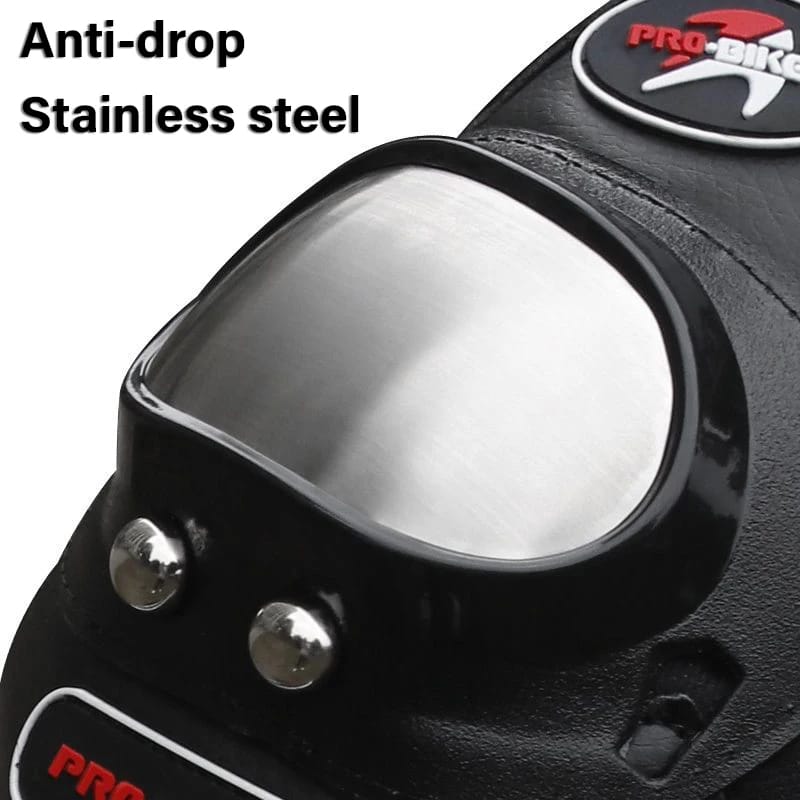 Motorcycle Elbow Pads for Men Stainless Steel Off-road Locomotive Protective Gear Anti-fall Riding Equipment (4 pcs) HHC