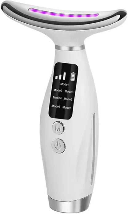 7 Colors LED Lights Face Neck Beauty Device Vibration Massage Improve Neck Lines Home Use Face Lifting Machine 7 Modes 3 Levels Rida's Collection