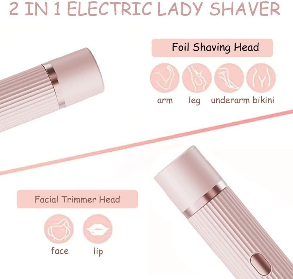 2 in 1 Dual Head Shaver Women Electric Bikini Trimmer Wet&Dry Use Hair Removal ARDS
