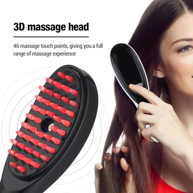 Steam Hair Comb 3D Massager for Head Ultrasonic Vibration Atomization Electric Massage Steam Hair Brush ARDS