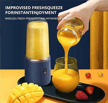 Hexa Blade Juicer Rechargeable Mini Automatic Electric Juicer 2in1 ARDS