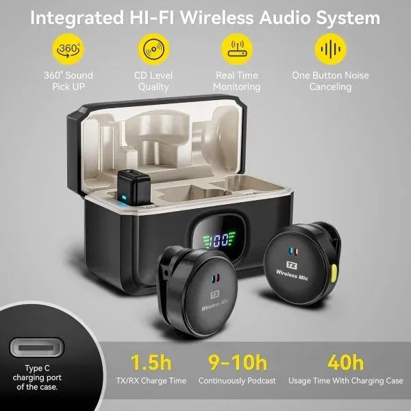 M9 Pro Wireless Microphone / Wireless Microphone Video Recording Microphone For Streaming HHC