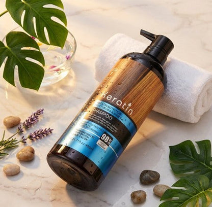 Blue Keratin Shampoo Nutrition Moisturizing And Smooth Shampoo 900ML (Recommended by professional hair Salon) ARDS