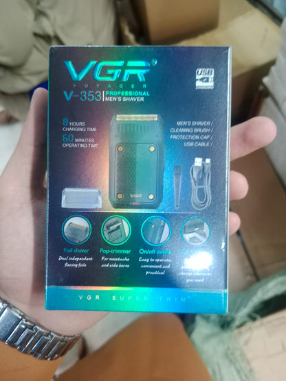 VGR Voyager V-353 Professional Men's Shaver – Portable Dual Foil Shaver with Pop-Up Trimmer Rida's Collection